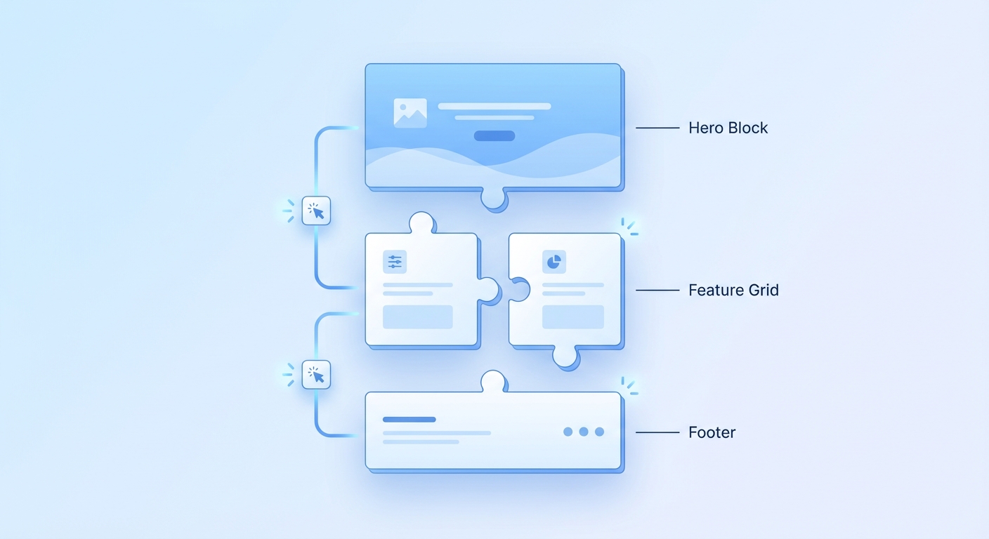 Email components — reusable email sections and modules