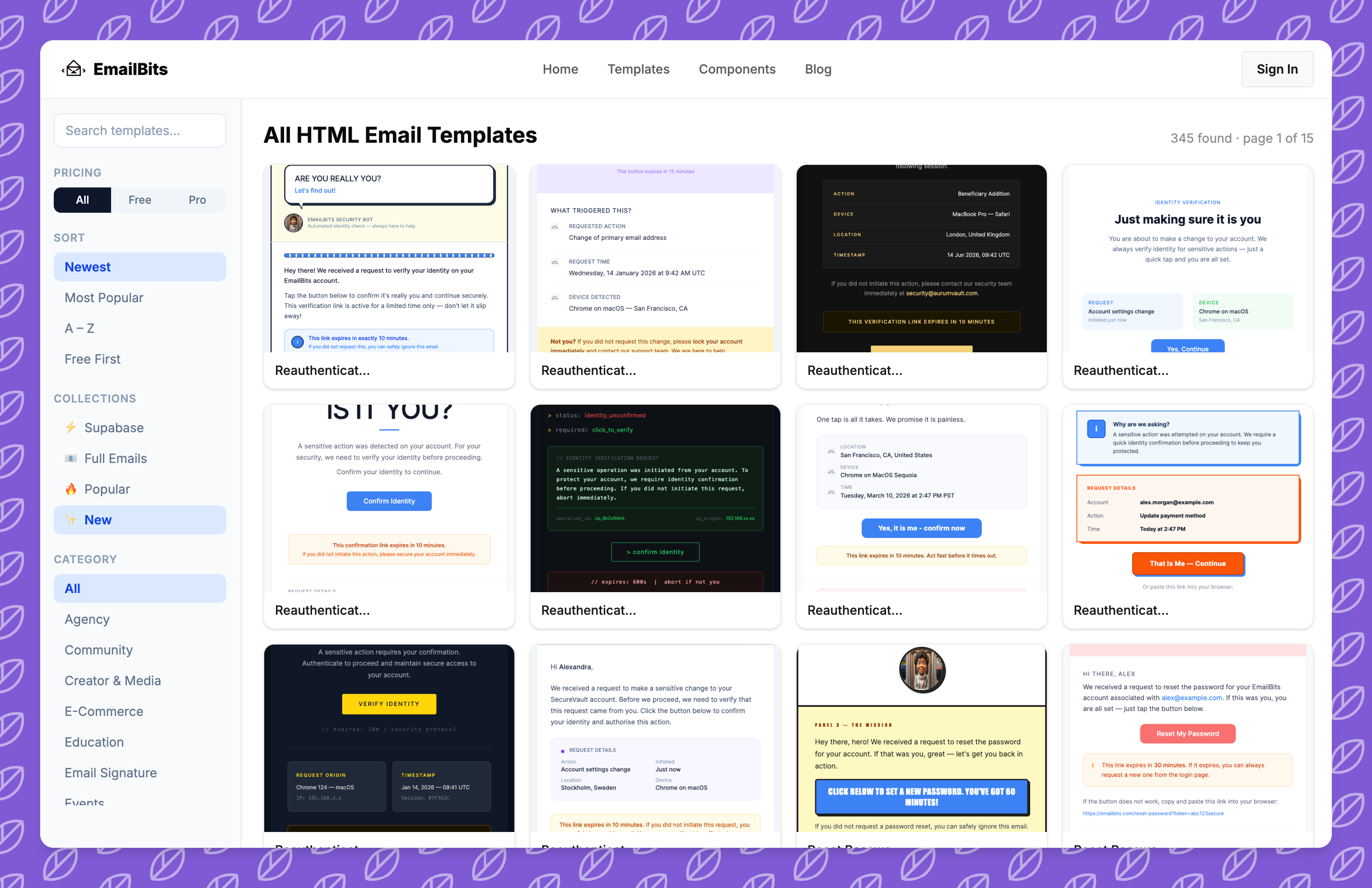 EmailBits 1.0 release — template library, AI generator, and editor