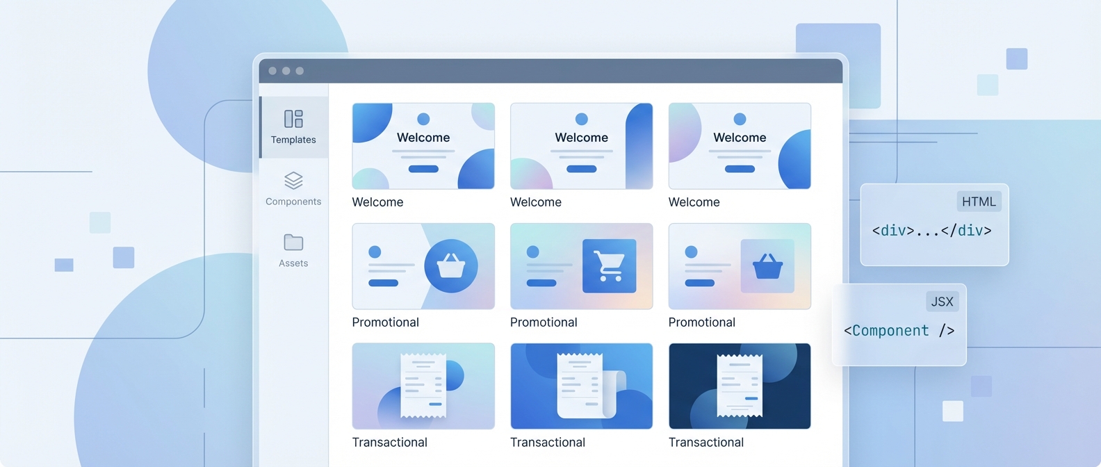 Free HTML email templates from EmailBits