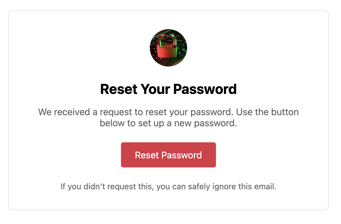 Password Reset