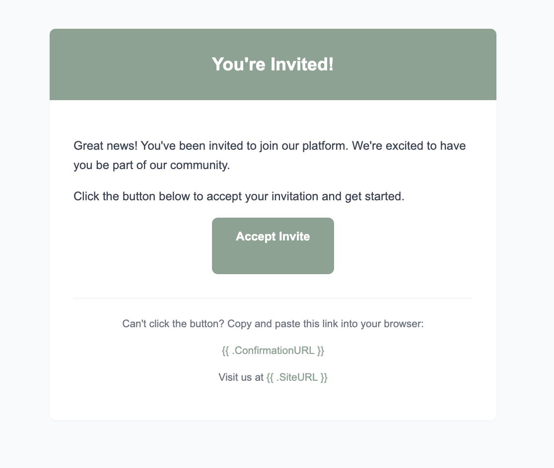 You're invited!